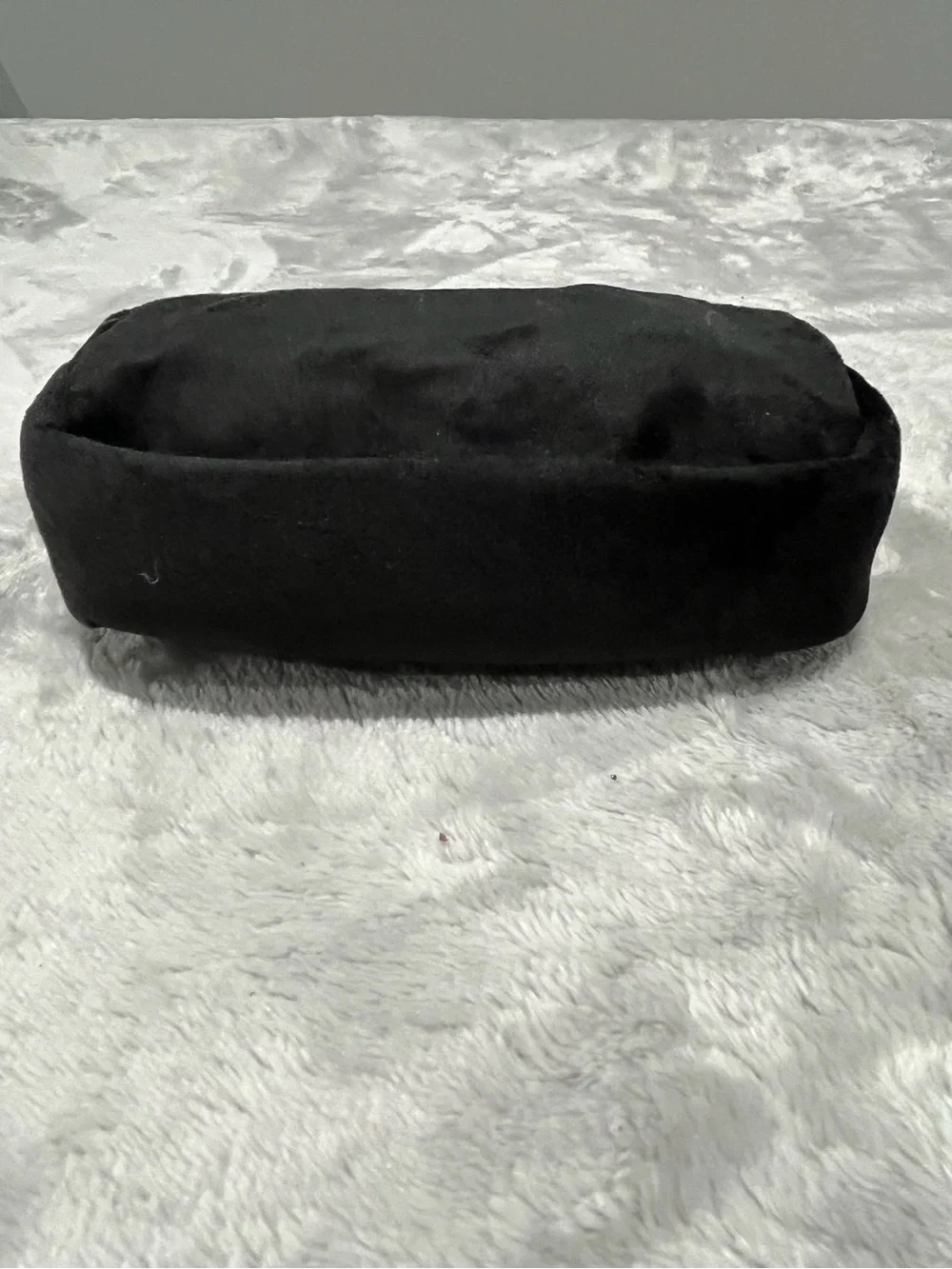 🖤🎀 Adorable Black Hello Kitty Plush Cosmetic Pouch – Pink Bow & Cute Lining